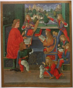 Massimiliano Sforza as a Pupil with His Teacher Gian Antonio Secco